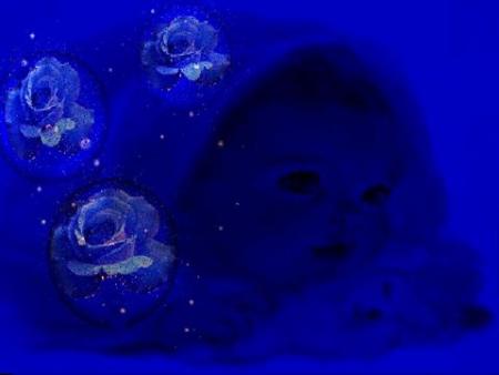 bébé rose bleue